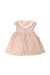 A Ivory Sleeveless Dresses from Kidiwi in size 3T for girl. (Front View)