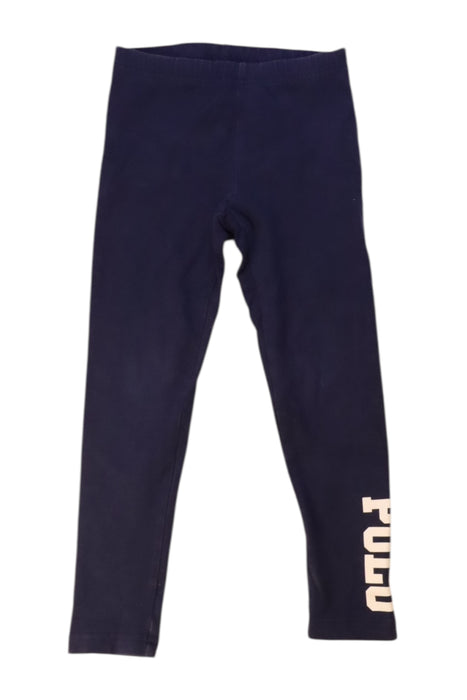 A Navy Leggings from Polo Ralph Lauren in size 5T for girl. (Front View)