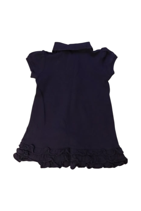 A Navy Short Sleeve Dresses from Ralph Lauren in size 2T for girl. (Back View)