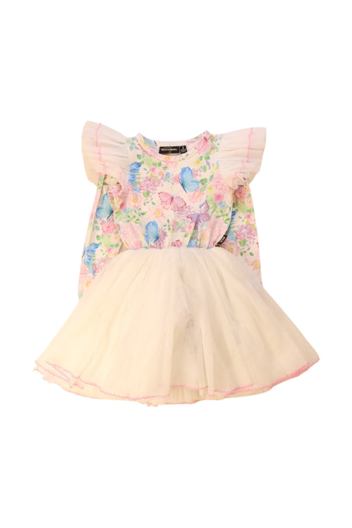 A Multicolour Long Sleeve Dresses from Rock Your Kid in size 3T for girl. (Front View)