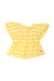 A Yellow Short Sleeve Tops from Carrément Beau in size 5T for girl. (Front View)
