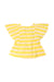 A Yellow Short Sleeve Tops from Carrément Beau in size 5T for girl. (Back View)