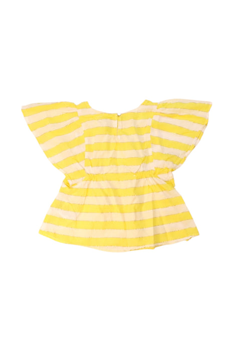 A Yellow Short Sleeve Tops from Carrément Beau in size 5T for girl. (Back View)