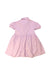 A Pink Short Sleeve Dresses from Seed in size 2T for girl. (Back View)