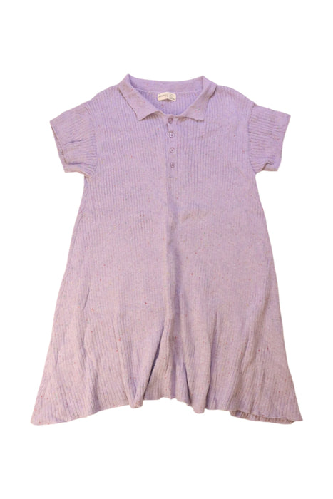 A Purple Short Sleeve Dresses from Miann & Co in size 7Y for girl. (Front View)