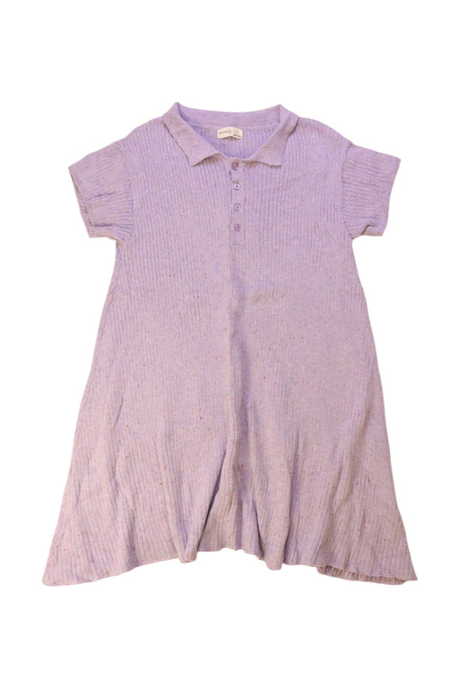A Purple Short Sleeve Dresses from Miann & Co in size 7Y for girl. (Front View)