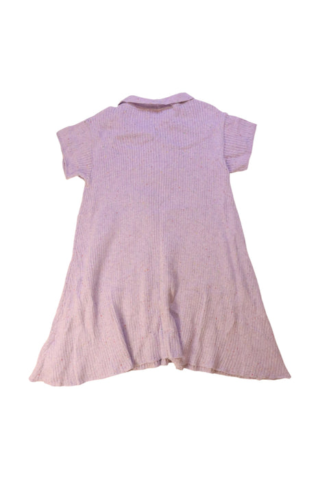 A Purple Short Sleeve Dresses from Miann & Co in size 7Y for girl. (Back View)
