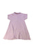 A Purple Short Sleeve Dresses from Miann & Co in size 4T for girl. (Back View)