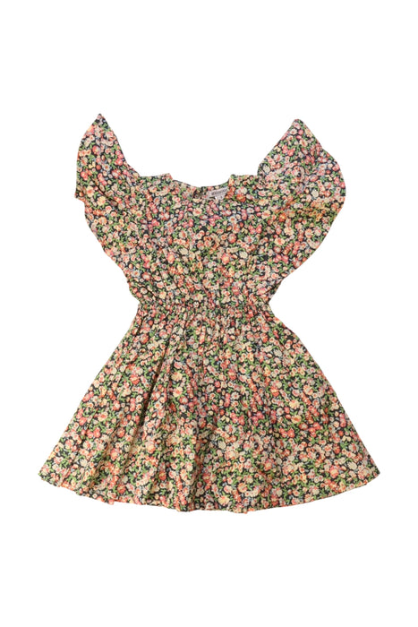 A Multicolour Short Sleeve Dresses from Minouche in size 2T for girl. (Front View)