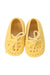A Yellow Booties from Mini Melissa in size 3-6M for girl. (Back View)