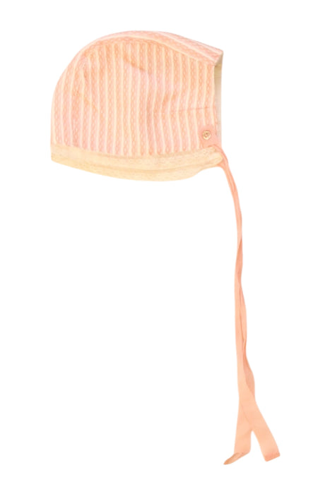 A Peach Winter Hats from Paz Rodriguez in size 6-12M for girl. (Front View)