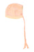 A Peach Winter Hats from Paz Rodriguez in size 6-12M for girl. (Front View)