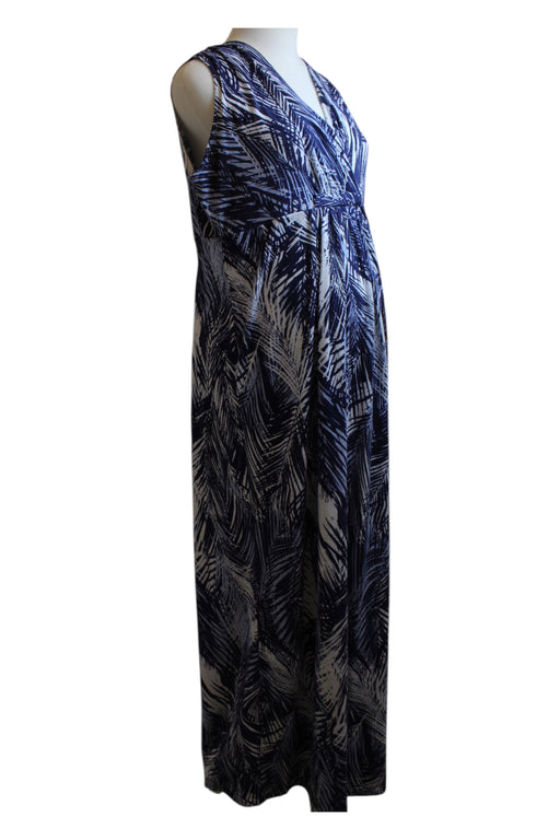 A Navy Sleeveless Dresses from Mayarya in size Maternity-M for maternity. (Front View)