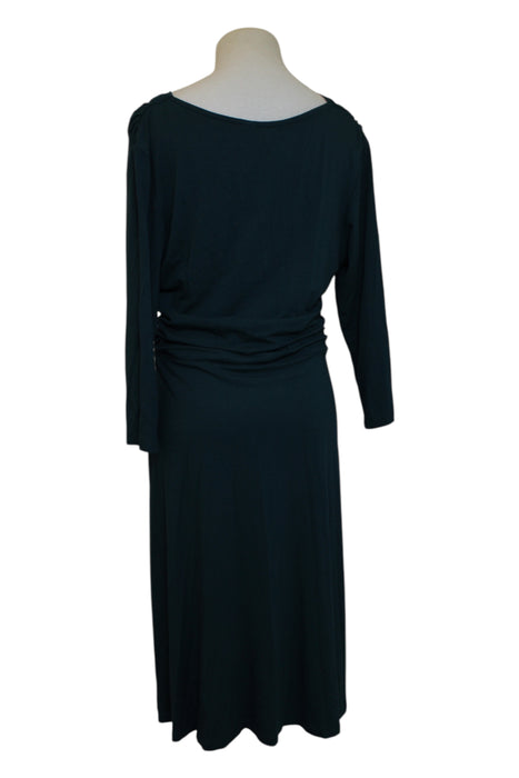 A Navy Long Sleeve Dresses from Seraphine in size Maternity-L for maternity. (Back View)