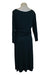 A Navy Long Sleeve Dresses from Seraphine in size Maternity-L for maternity. (Back View)
