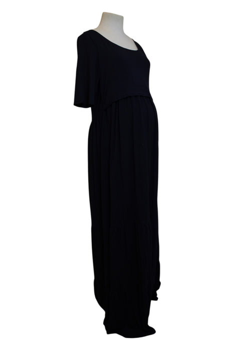 A Black Long Sleeve Dresses from Seraphine in size Maternity-L for maternity. (Front View)