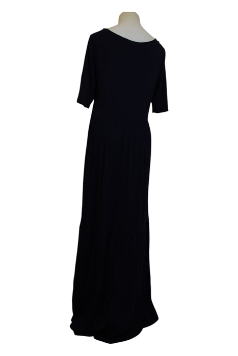 A Black Long Sleeve Dresses from Seraphine in size Maternity-L for maternity. (Back View)