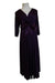 A Purple Long Sleeve Dresses from Maternal America in size Maternity-L for maternity. (Front View)