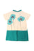 A Teal Short Sleeve Dresses from Loro Piana in size 2T for girl. (Back View)