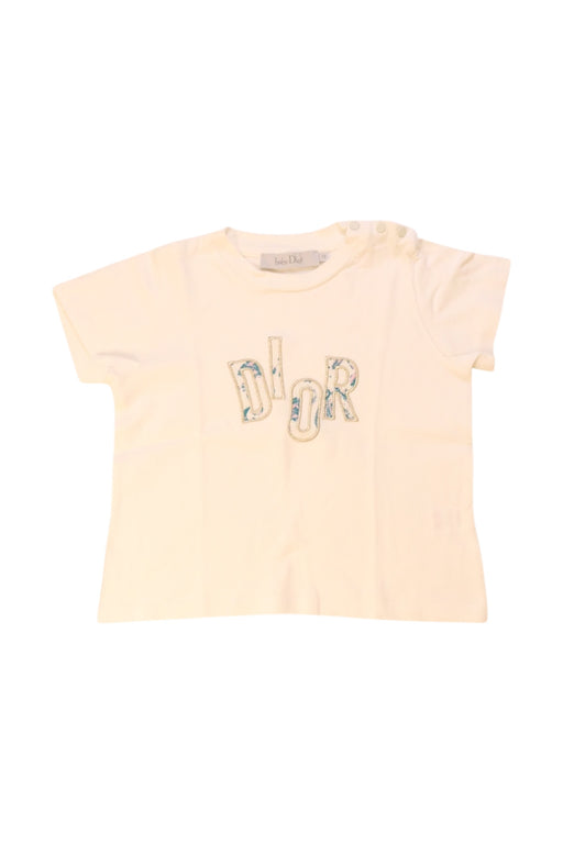 A White Short Sleeve T Shirts from Dior in size 12-18M for girl. (Front View)
