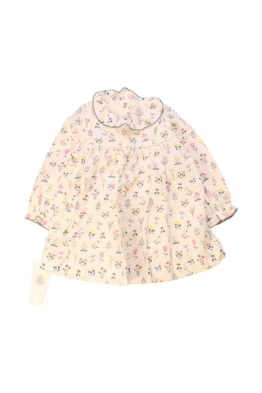 A Multicolour Long Sleeve Dresses from Petit Bateau in size 6-12M for girl. (Front View)