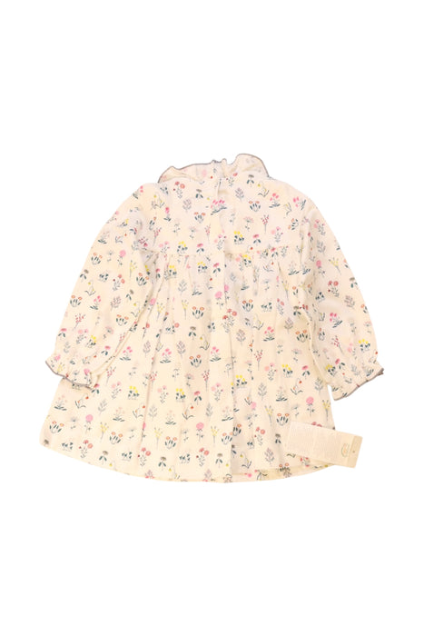A Multicolour Long Sleeve Dresses from Petit Bateau in size 6-12M for girl. (Back View)