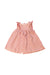 A Pink Sleeveless Dresses from Petit Bateau in size 3-6M for girl. (Front View)