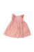 A Pink Sleeveless Dresses from Petit Bateau in size 3-6M for girl. (Back View)