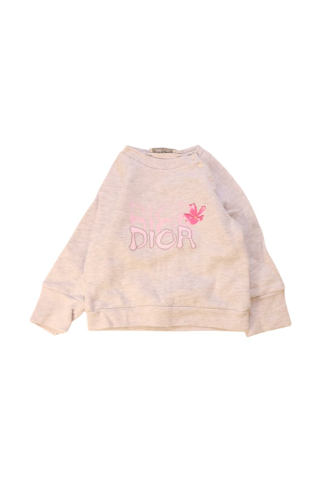A Beige Sweatshirts from Dior in size 6-12M for girl. (Front View)