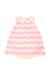A Pink Sleeveless Dresses from Jacadi in size 6-12M for girl. (Front View)