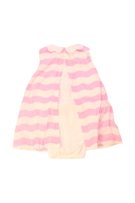 A Pink Sleeveless Dresses from Jacadi in size 6-12M for girl. (Back View)