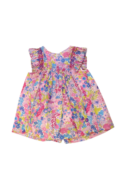 A Multicolour Sleeveless Rompers from Jacadi in size 0-3M for girl. (Front View)