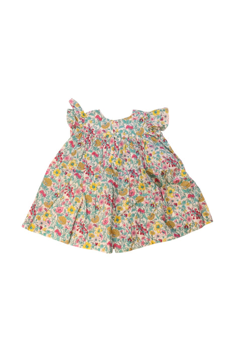 A Multicolour Sleeveless Dresses from Jacadi in size 3-6M for girl. (Back View)