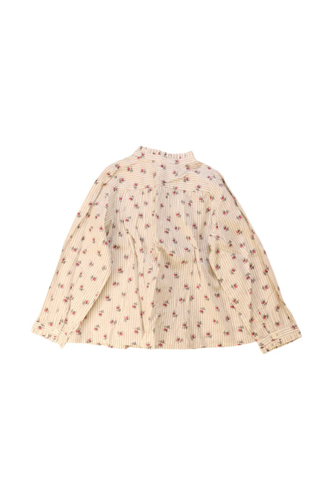 A Beige Long Sleeve Shirts from Bonpoint in size 3T for girl. (Back View)