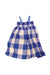 A Blue Sleeveless Dresses from Arsène et les pipelettes in size 5T for girl. (Front View)