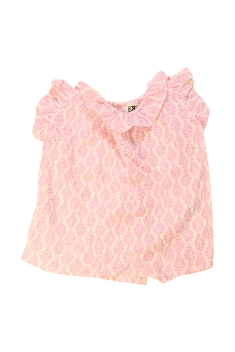 A Pink Sleeveless Tops from Bonton in size 3-6M for girl. (Front View)