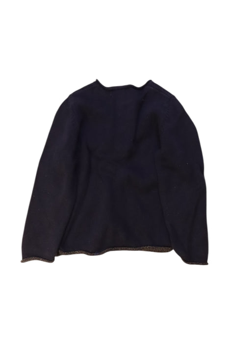 A Navy Cardigans from Petit Bateau in size 2T for girl. (Back View)