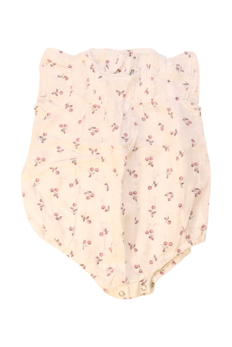 A Ivory Sleeveless Rompers from Petit Bateau in size 6-12M for girl. (Front View)