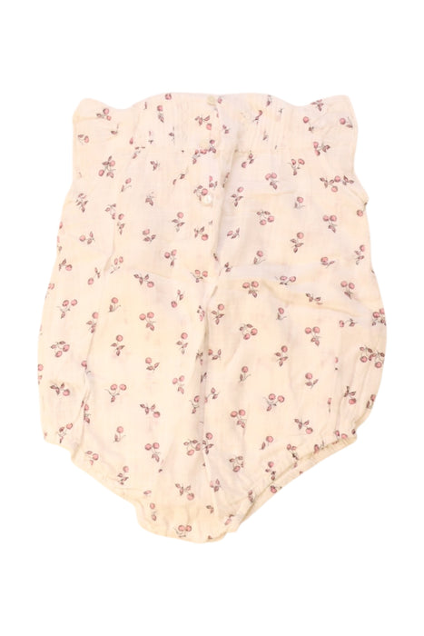 A Ivory Sleeveless Rompers from Petit Bateau in size 6-12M for girl. (Back View)