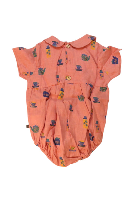 A Multicolour Short Sleeve Rompers from Oeuf in size 6-12M for girl. (Back View)