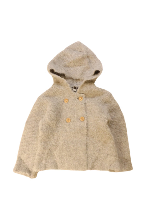 A Beige Hooded Sweatshirts from Bonton in size 2T for neutral. (Front View)
