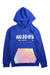 A Blue Hooded Sweatshirts from Adidas in size 11Y for girl. (Front View)