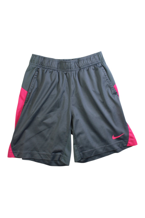 A Grey Active Shorts from Nike in size 10Y for girl. (Front View)