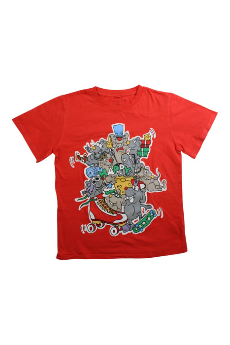 A Red Short Sleeve T Shirts from Stella McCartney in size 10Y for boy. (Front View)