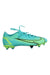 A Teal Cleats/Soccer Shoes from Nike in size 12Y for boy. (Front View)