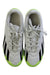 A White Cleats/Soccer Shoes from Adidas in size 12Y for boy. (Back View)