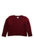A Burgundy Knit Sweaters from Jacadi in size 6T for girl. (Front View)