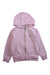 A Pink Zippered Sweatshirts from Lacoste in size 6T for girl. (Front View)