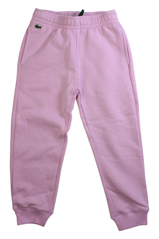 A Pink Sweatpants from Lacoste in size 6T for girl. (Front View)