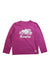 A Pink Long Sleeve T Shirts from Roots in size 5T for girl. (Front View)
